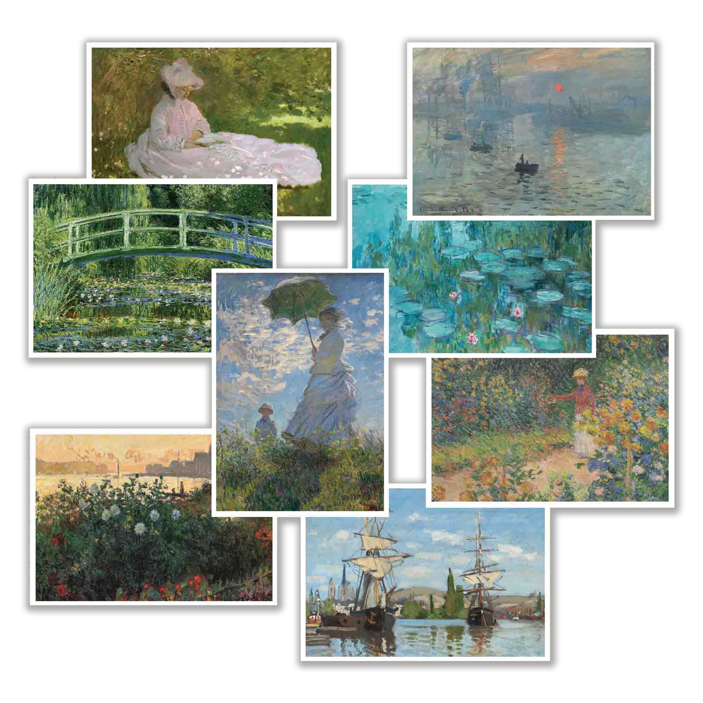 ست پوستر نقاشی های مونه